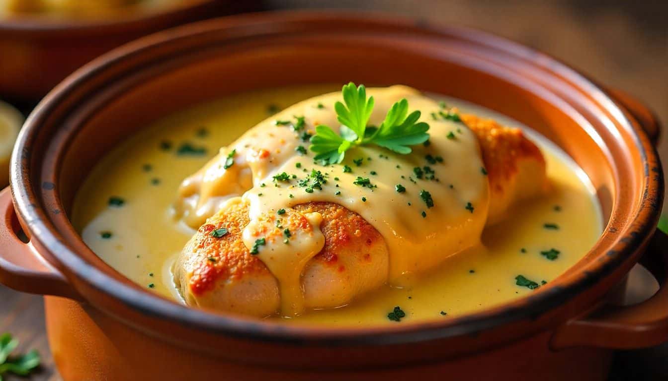 “Chicken Cordon Bleu Crock Pot Recipe: A Creamy Delight”