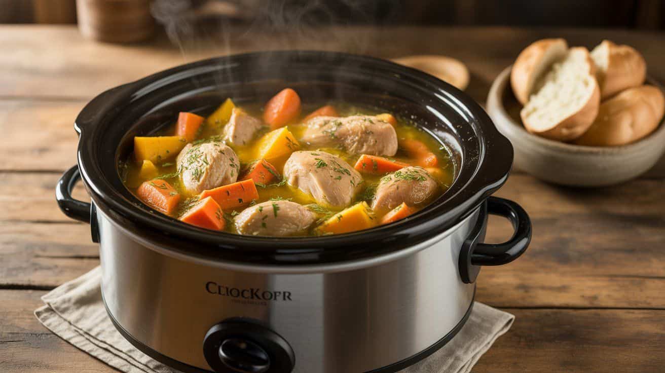 Easy Chicken and Sweet Potato Crock Pot Recipes|Comfort Meal