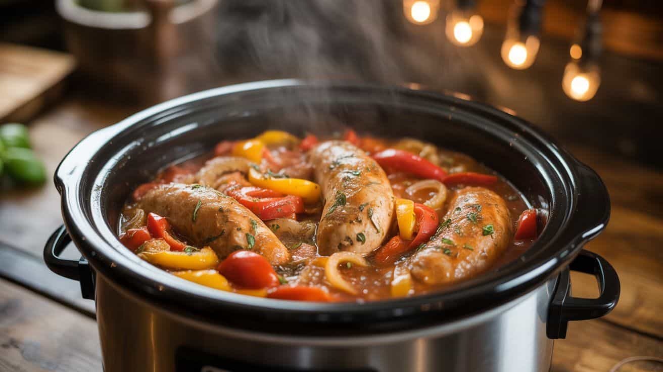 Easy Chicken Sausage Crockpot Recipe for Hands-Off Dinners