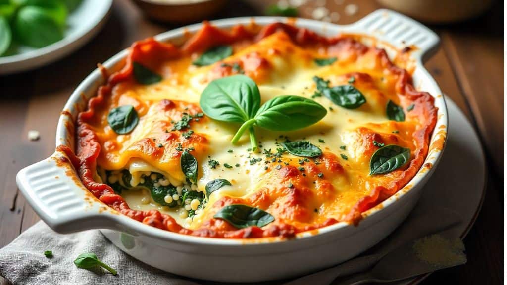 Creamy Chicken and Spinach Lasagna Recipe | Easy Comfort Food