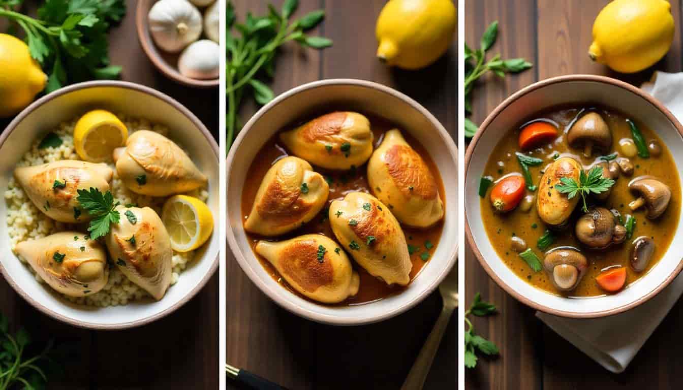 Chicken breast with bone recipes slow cooker Juicy & Easy