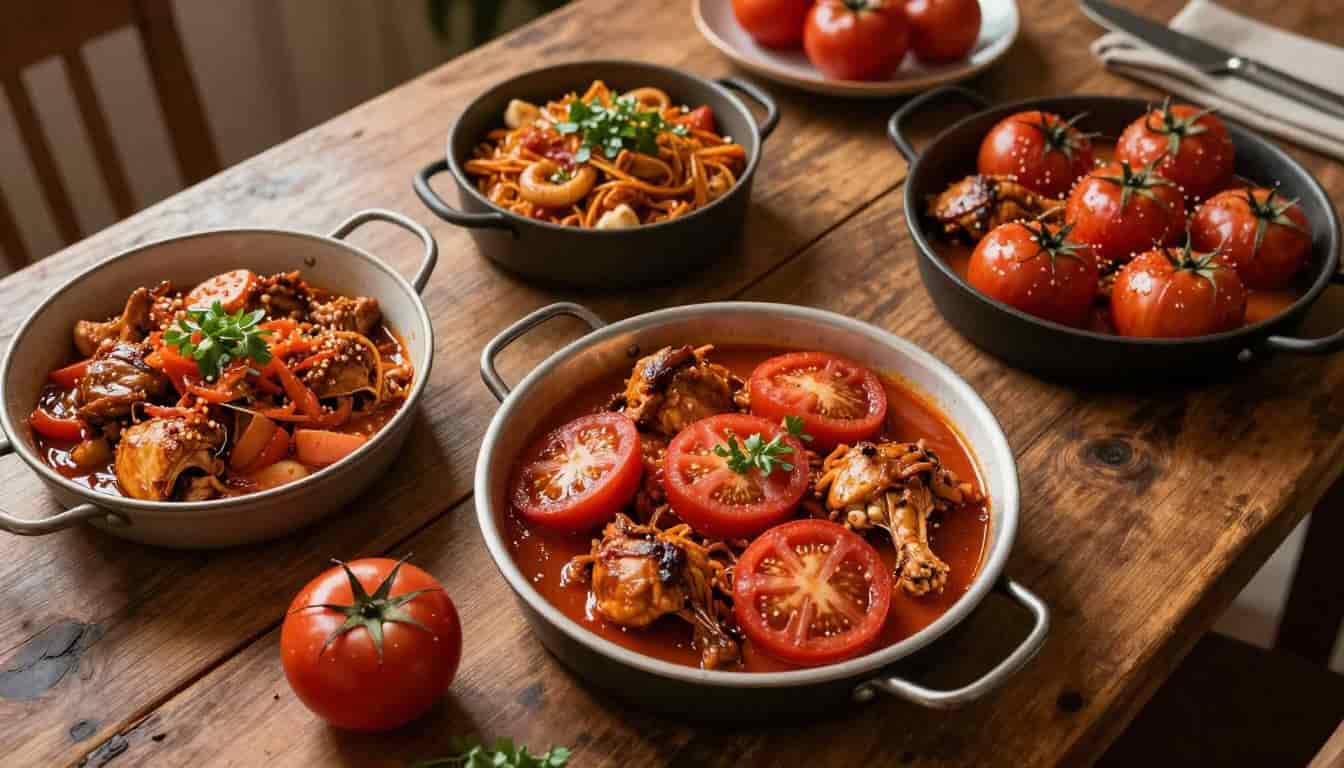12 tomatoes chicken recipes featuring skillet, roasted, and creamy tomato chicken dishes