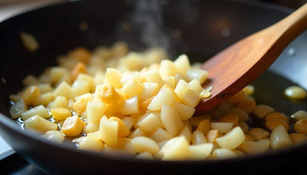 Sautéing onions for chicken yogurt recipe base
