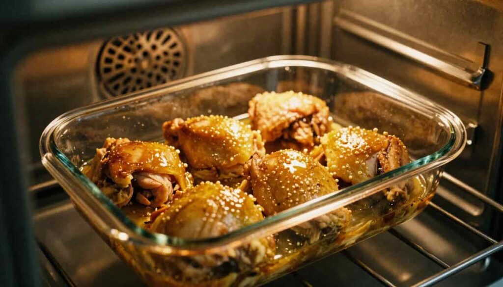 Baked chicken using Asian marinade recipe