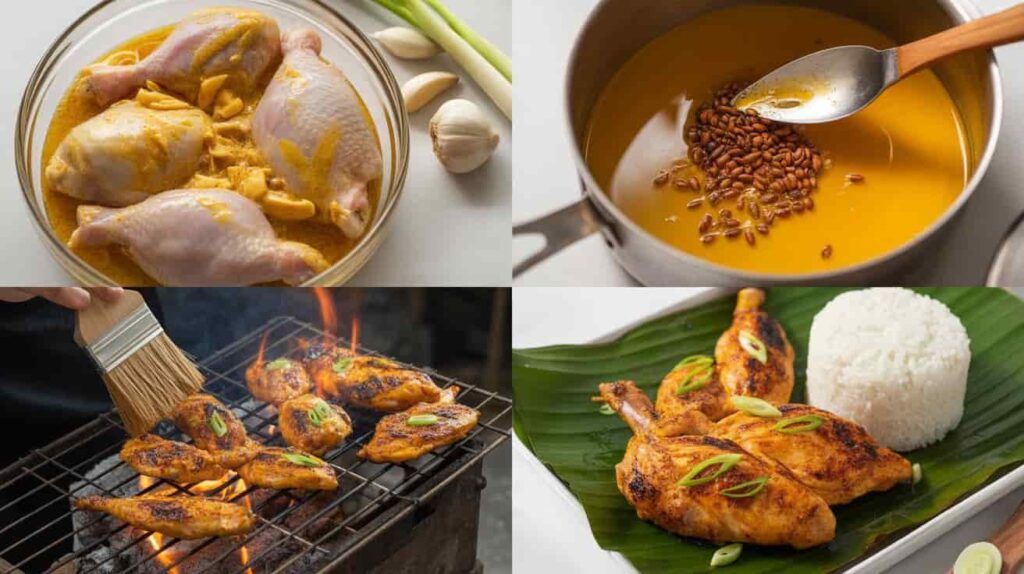 Step by step Chicken inasal recipe Mang Inasal style cooking process