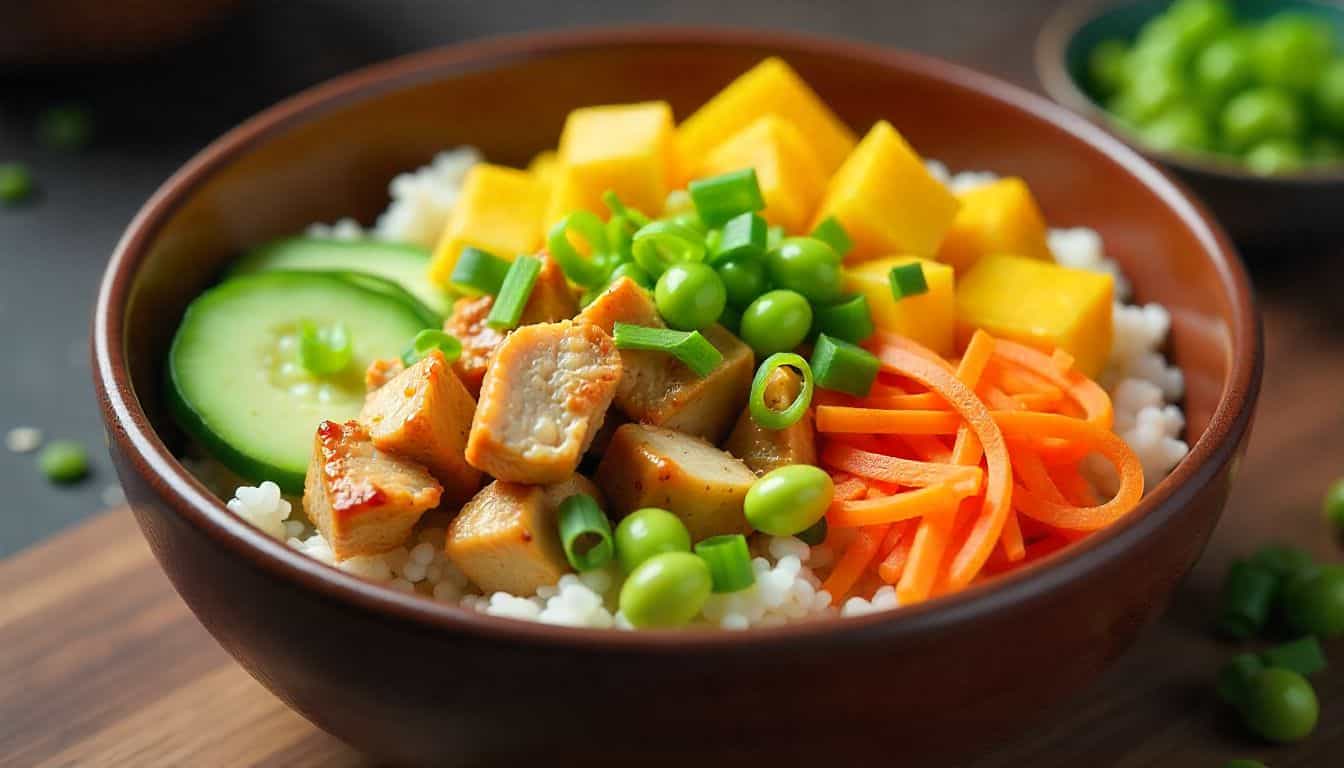 Chicken Poke Bowl Recipe—Fresh, Easy & Flavor-Packed at Home
