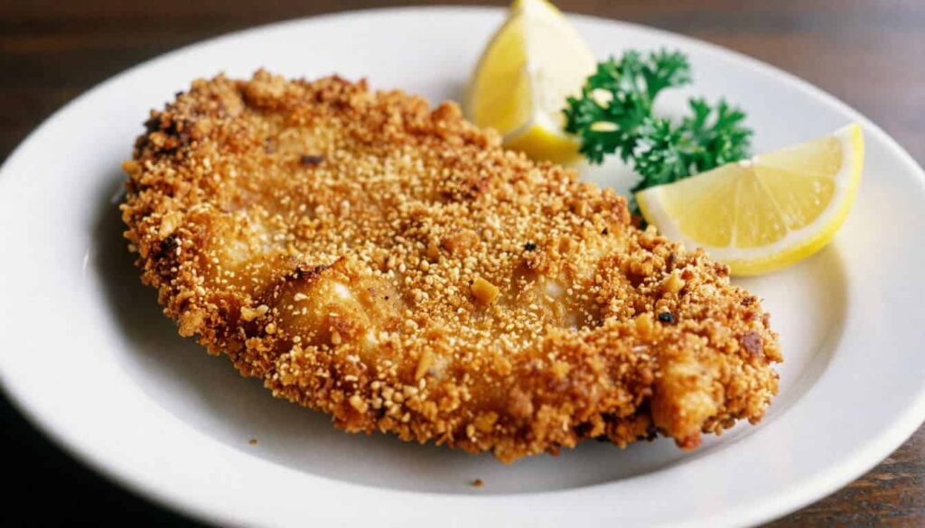 Crispy milanesa de pollo traditional Argentinian chicken recipe